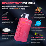 Amazon Protein Nanoplastia – Advanced Hair Restoration Treatment for All Hair Types 1000ml | Protein Hair Therapy | Frizz-Free Smoothing & Deep Repair