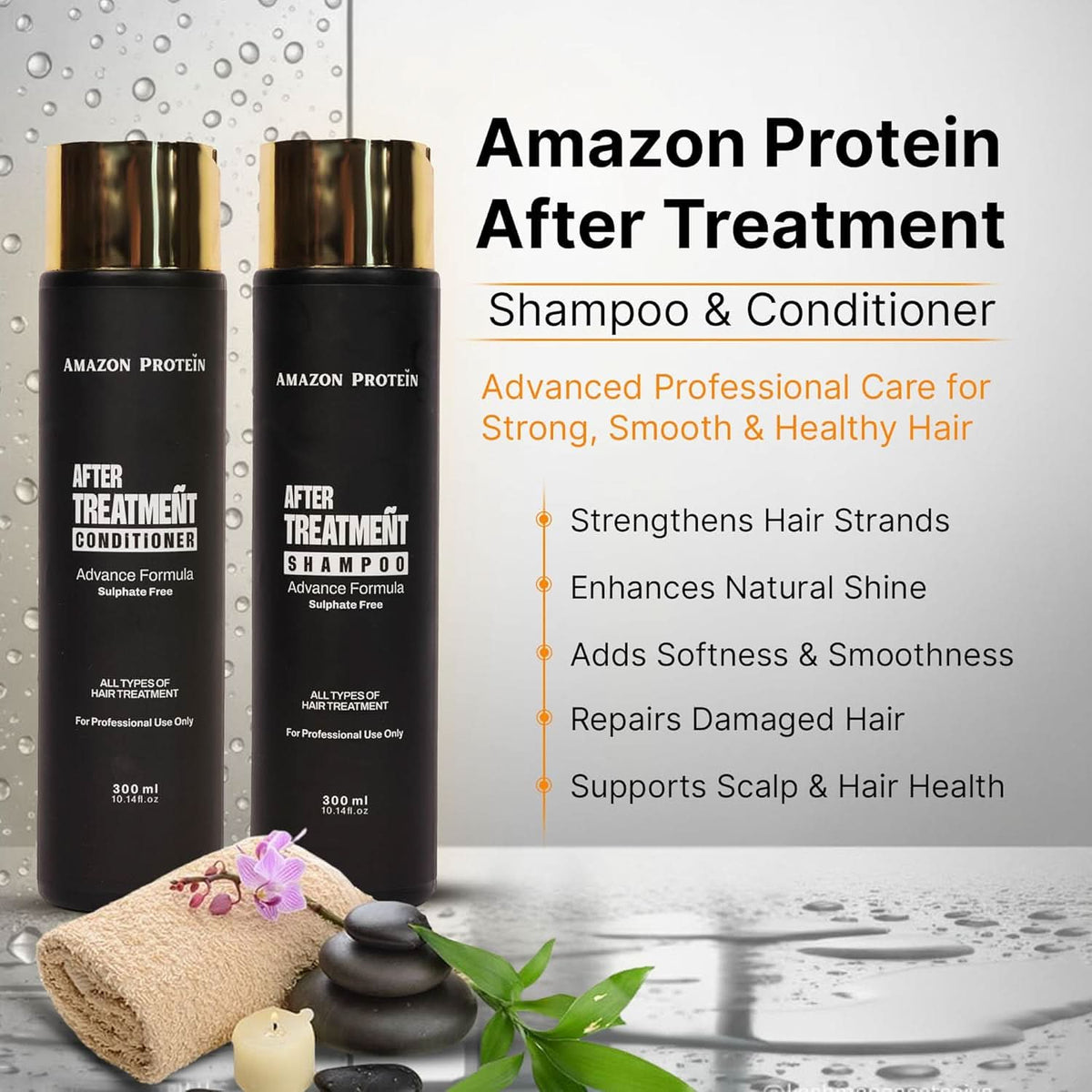 Modish7 After Treatment Shampoo & Conditioner Combo 300ml, product angle 5