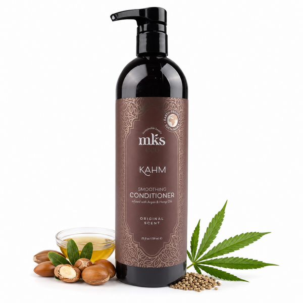 MKS Eco Kahm Smoothing Conditioner Original Scent 25 fl oz / 739 ml (Professional Size) oil vegan hair conditioner cruelty-free hair care frizz control conditioner hair repair treatment |
