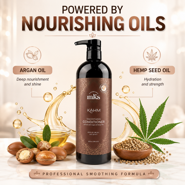 MKS Eco Kahm Smoothing Conditioner Original Scent 25 fl oz / 739 ml (Professional Size) oil vegan hair conditioner cruelty-free hair care frizz control conditioner hair repair treatment |