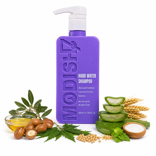 Amazon Protein Hard Water Shampoo, Mineral Buildup Removal & Hair Repair Formula, Cleanses & Conditions, SLS & SLES Free, Paraben Free, Professional Shampoo for Dry, Rough & Frizzy Hair, 350 ml