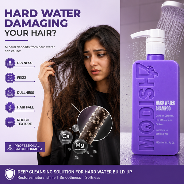 Amazon Protein Hard Water Shampoo, Mineral Buildup Removal & Hair Repair Formula, Cleanses & Conditions, SLS & SLES Free, Paraben Free, Professional Shampoo for Dry, Rough & Frizzy Hair, 350 ml