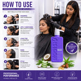 Amazon Protein Hard Water Conditioner, Frizz Control, Sulfate & Paraben Free, 350 ml 11.83 FL OZ, Purple